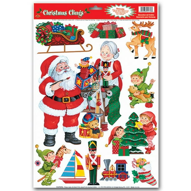 18x12 Holiday Decor Oh Joy Green Window Cling 5-Pack CGSignLab 